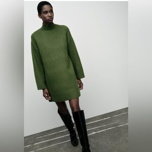 Zara Sage Green Knit Pullover